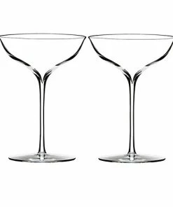 Waterford Set Of 2 Elegance Champagne Belle Coupe Glasses Home