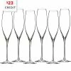 Waterford Set Of 6 Elegance Classic Champagne Toasting Flute Glasses With $23 Credit Home