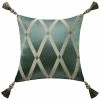Waterford Anora Brass/Jade Square Decorative Pillow Home