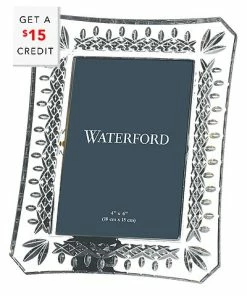 Waterford Lismore 4X6In Photo Frame With $15 Credit Home
