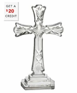 Waterford 8in Spirituality Standing Cross With $20 Credit Home