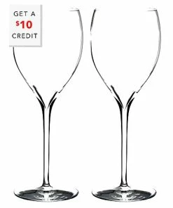 Waterford Elegance Crisp White Optics Sauvingnon Blanc Glasses (Set Of 2) With $10 Credit Home