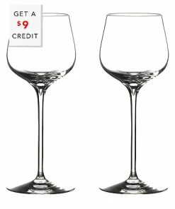 Waterford Elegance Dessert Wine Glasses (Set Of 2) With $9 Credit Home