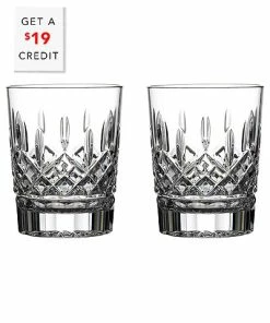 Waterford Lismore Doff 12oz Set Of 2 With $19 Credit Home