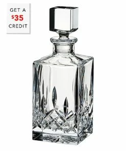Waterford Lismore Decanter Square 26oz With $35 Credit Home