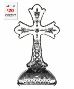 Waterford Lismore Standing Cross 7.5In With $20 Credit Home