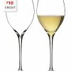 Waterford Set Of 2 Elegance Chardonnay Wine Glasses With $10 Credit Home