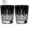 Waterford Lismore Black DOF 11.8oz Set Of 2 With $25 Credit Home