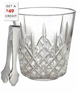 Waterford Lismore Ice Bucket With Tongs With $49 Credit Home