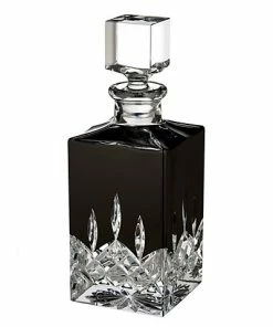 Waterford Lismore Black Square Decanter 25.4Oz Home