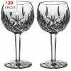 Waterford Lismore Set Of Two 8oz Wine Balloons With $20 Credit Home