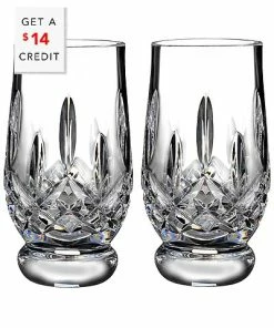 Waterford Lismore Set Of Two 5.5oz Tumblers With $14 Credit Home