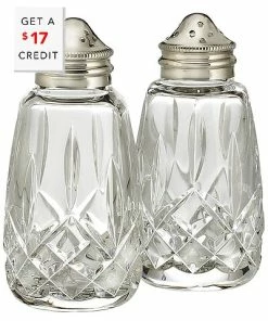 Waterford Lismore 4in Salt & Pepper Set With $17 Credit Home