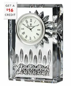 Waterford Lismore 4.5in Clock With $16 Credit Home