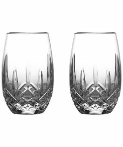 Waterford Lismore Set Of 2 Nouveau Stemless White Wine Glasses Home