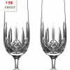 Waterford Lismore Set Of 2 Nouveau Hurricanes With $19 Credit Home