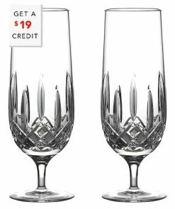 Waterford Lismore Set Of 2 Nouveau Hurricanes With $19 Credit Home