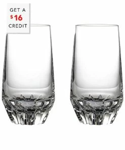 Waterford Short Stories Irish Dogs Set Of 2 Hiballs With $16 Credit Home